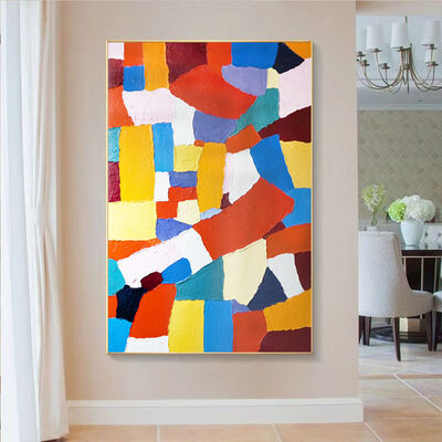 Modern Abstract Style Hand Painted Oil Painting Customized Size Canvas Wall Art for Home Decor