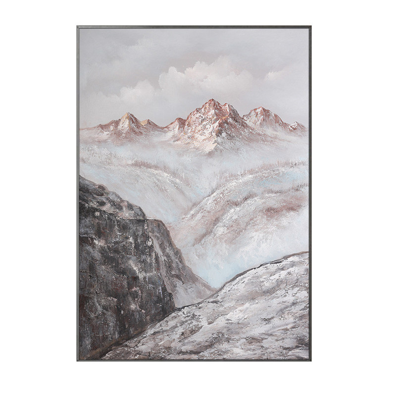 Customized Size Accepted Hand Painted Canvas Oil Painting Wall Art Decor for Modern Textured Canvas Landscape